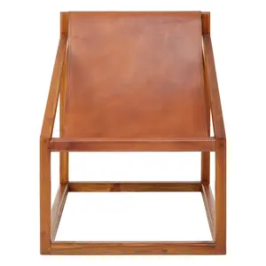 Interiors by Premier Kendari Brown Cubic Frame Chair