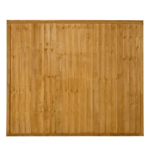 Traditional Closeboard 5ft Wooden Fence panel (W)1.83m (H)1.52m