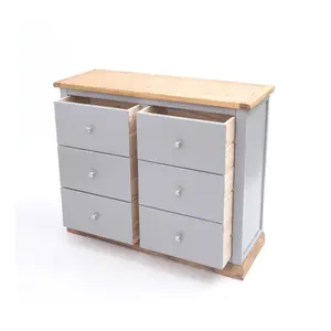 Biccari 6 Drawer Chest of Drawers Chrome Knob