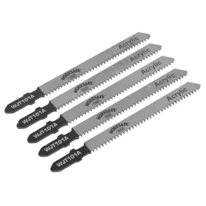 Jigsaw Blade for Metal 75mm 12tpi Pack of 5 by Ufixt