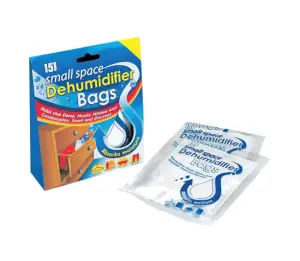 3 x Small Space Dehumidifier Bags (2 sachets) Moisture Trap Damp Mould Control Car Caravan Home