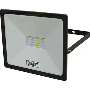 Extra Slim Floodlight with Wall Bracket - 50W SMD LED - IP65 Rated - 4500 Lumens