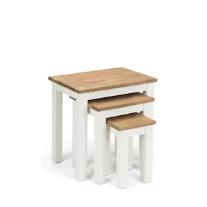 Carmel 3 Piece Nest of Tables Ivory