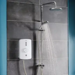 Triton Amala DuElec® White Manual Electric Shower, 9.5kW