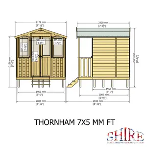 7 ft x 7 ft Thornham Summer House