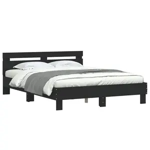 Berkfield Bed Frame without Mattress Black 140x200 cm