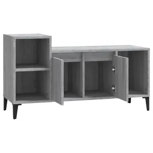 Berkfield TV Cabinet Grey Sonoma 100x35x55 cm Engineered Wood