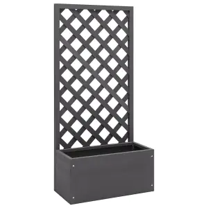 Berkfield Trellis Planter 65x30x135 cm WPC