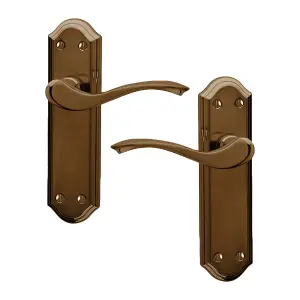 Intelligent Hardware - Internal Door Handle - Windsor - Lever on Backplate - Lever Latch Furniture - Bronze