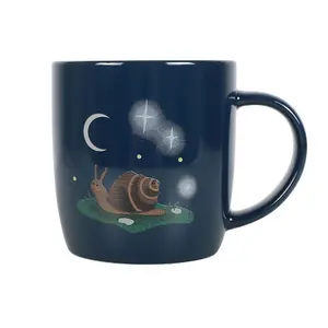 Something Different Gnome Sweet Gnome Snail Mug Navy Blue (One Size)