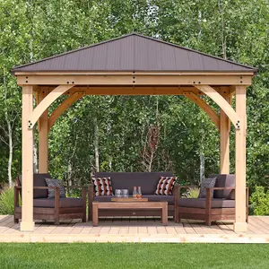 Meridian Gazebo 12ft x 12ft (3.7m x 3.7m) with Installation Service