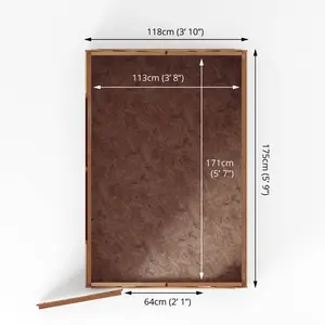 Mercia 6 x 4ft Overlap Apex Windowless Shed No