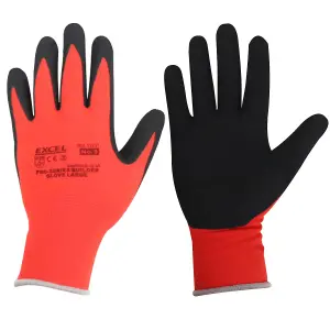 Excel Pro-Series Builder Gloves Red & Black Size XL Pack of 48