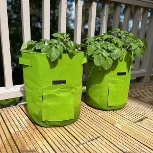 Potato Planter Grow Bags 37 Litre (Set of 4) Non - Woven Aeration Fabric Pots