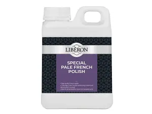 Liberon Special Pale French Polish - 1 Litre for Natural Wood Finishing