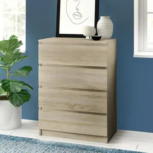 Helen 4 Drawer 70cm W Chest of Drawers Sonoma