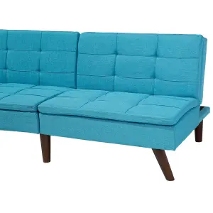 Beliani Scandinavian Sofa Bed RONNE Turquoise