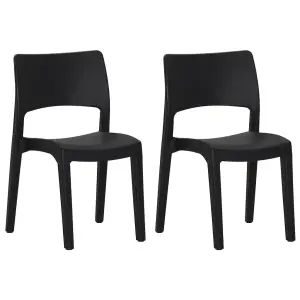 Berkfield Garden Chairs 2 pcs Polypropylene Anthracite