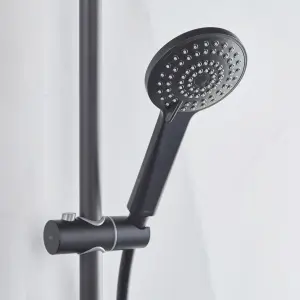 Bristan Divine Matt Black Wall-mounted Thermostatic Mixer Shower