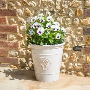 30cm Blenheim Pot Outdoor Planter - Off White