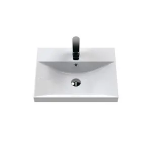 Classique 510mm Single Bathroom Vanity with Drop In Vitreous China Basin Satin Gray