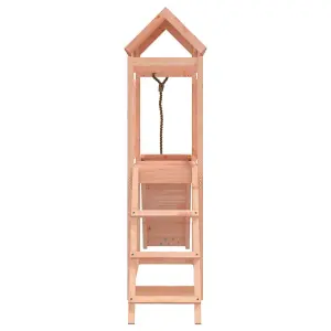 Berkfield Playhouse with Climbing Wall Solid Wood Douglas