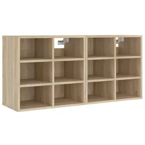 Berkfield Shoe Cabinets 2 pcs Sonoma Oak 52.5x30x50 cm