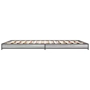 Berkfield Bed Frame without Mattress Grey Sonoma 140x200 cm