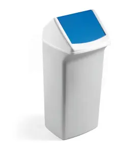 Durable DURABIN Square 40L Flip Swing Lid - Strong Recycling Bin Lid - Blue