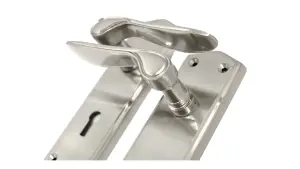 Door Handles Stellar Scroll Lever Internal Lock - Satin 170mm x 50mm