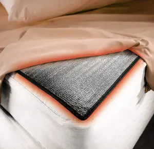 Heat-Reflective Bed Underlay - Energy Efficient Insulating Foam Mattress Topper Lined with Aluminium - Double 135 x 190cm