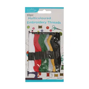 Ashley Embroidery Threads - 6.6M (6ply) - Multicoloured - Pack of 10