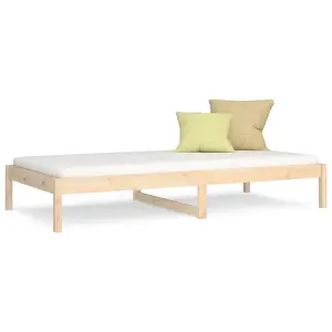 Berkfield Day Bed 90x190 cm Single Solid Wood Pine