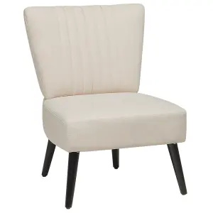 Beliani Glam Armchair VAASA Fabric Beige