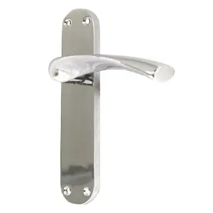 Monja Astrid Door Handles Arched Lever Polished Chrome Latch Hinges Pack