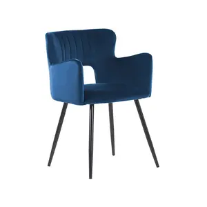 Kirssy Upholstered Dining Chair Navy Blue