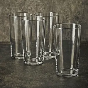 Queensway Home & Dining 570ml Tempered Pint Glass  Beverages Drinking Pub Bar Glasses Set of 4