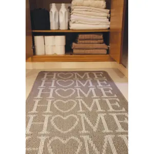 My Utility Home Kitchen Mat 67cm W x 150cm L / Stone