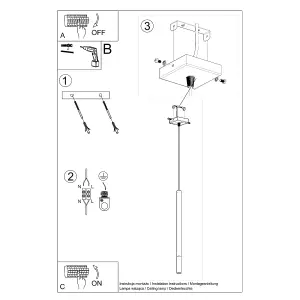 Mozaica Steel Black 1 Light Classic Pendant Ceiling Light