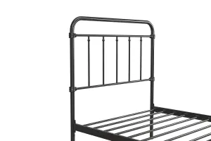 Wallace Metal Bed Black, Single