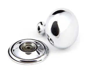 From The Anvil Polished Chrome Mushroom Cabinet Knob 38mm