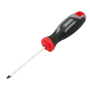 Draper Slotted Soft Grip Screwdriver, SL3 x 75mm 13385