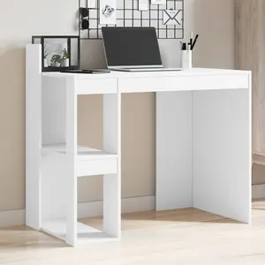 Berkfield Office Desk White 103.5x56.5x94 cm Engineered Wood