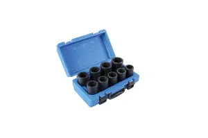 Laser 6409 9pc 3/4" Dr Deep Impact Socket Set Metric 6pt 30-46mm