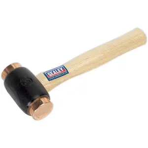 Premium 4.3lb Copper Faced Hammer with Hickory Handle for Heavy-Duty Use