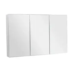 Nes Home McCann 1200mm Mirror 3 Door Shaving Cabinet White