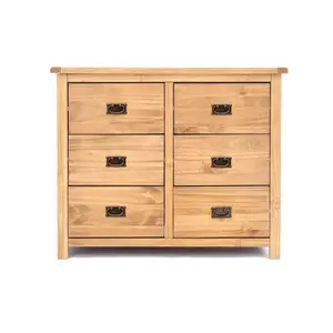 Lugo 6 Drawer Chest of Drawers Bras Drop Handle