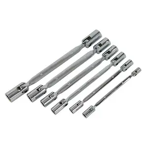 6 Piece Flexi Head Socket Wrench Set - Dual Head (Neilsen CT1657)