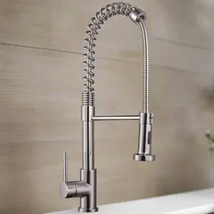 UK Homeliving Avalon Kitchen Sink Mixer Tap - Pull Out Chrome