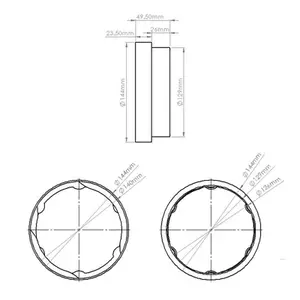 SPARES2GO Vent Hose Connector Adaptor Threaded Duct Pipe Outlet Ring (5" / 125mm)